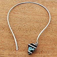 Jasper collar necklace,