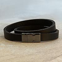 Leather wrap bracelet,
