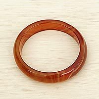Agate bangle bracelet,