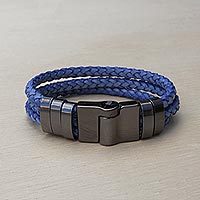 Leather wristband bracelet,