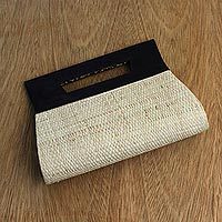 Palm leaf handbag,