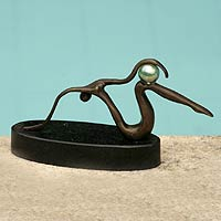 Bronze sculpture, 'Movement' - Bronze sculpture