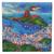 'Sugarloaf Hill in Blue' - Expressionist Painting of Sugarloaf Hill from Brazil thumbail