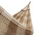 Cotton hammock, 'Love Game' (double) - Double Cotton Hammock in Alabaster and Brown from Brazil (image 2b) thumbail