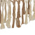 Cotton hammock, 'Love Game' (double) - Double Cotton Hammock in Alabaster and Brown from Brazil (image 2c) thumbail