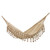 Cotton hammock, 'Tropical Style' (double) - Handwoven Double Cotton Hammock in Ivory from Brazil thumbail