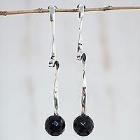 Agate drop earrings,