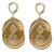 Gold plated golden grass dangle earrings, 'Fields of Hope' - Gold Plated Golden Grass Dangle Earrings with Rhinestones thumbail