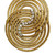 Gold plated golden grass dangle earrings, 'Fields of Hope' - Gold Plated Golden Grass Dangle Earrings with Rhinestones (image 2c) thumbail