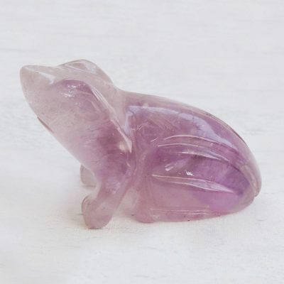 Amethyst figurine, Gemstone Frog