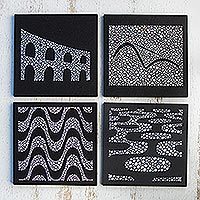 Wood coasters,