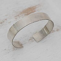 Silver cuff bracelet,