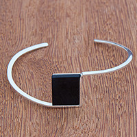 Quartz cuff bracelet,