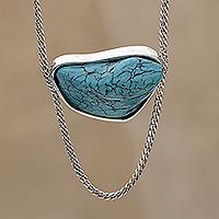 Sterling silver pendant necklace,