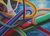 'Equilibrium' - Signed Colorful Surrealist Painting from Brazil thumbail