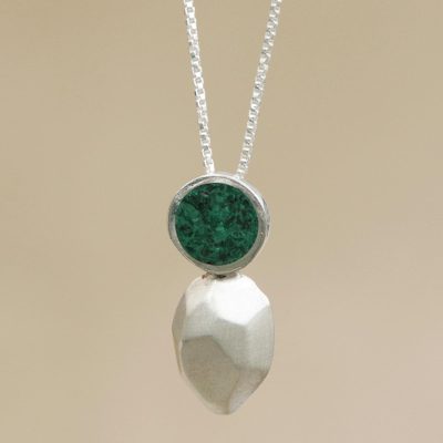Malachite pendant necklace, Gorgeous Goddess