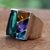 Multi-gemstone cocktail ring, 'Brilliant Constellation' - Sterling Ring with Assorted Gemstones (image 2) thumbail