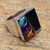 Multi-gemstone cocktail ring, 'Brilliant Constellation' - Sterling Ring with Assorted Gemstones (image 2b) thumbail