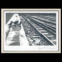 'Rails' - Brazilian Railway Photo in B & W