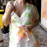 Silk scarf,