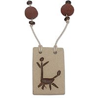 Cave art necklace,