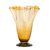 Glass vase, 'Amber Patch' - Golden Yellow Art Glass Vase Artisan Hand Blown Mexico (image 2d) thumbail