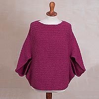 Alpaca blend poncho,
