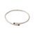 Garnet bangle bracelet, 'Simple Path' - Minimalist Garnet Bangle Bracelet from India (image 2a) thumbail