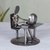Iron statuette, 'Rustic Computer Tech' - Recycled Metal Electronics Technician Sculpture thumbail