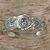 Amethyst cuff bracelet, 'Regal Ivy' - Amethyst and Sterling Silver Cuff Bracelet (image 2c) thumbail