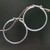 Sterling silver hoop earrings, 'Moonlit Goddess' (large) - Unique Sterling Silver Hoop Earrings (Large) thumbail