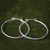 Sterling silver hoop earrings, 'Moonlit Goddess' (large) - Unique Sterling Silver Hoop Earrings (Large) (image 2c) thumbail