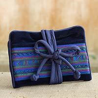 Applique jewelry roll,