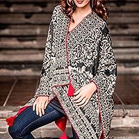 100% alpaca ruana cloak,