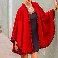 Alpaca blend cape,