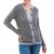 100% alpaca cardigan, 'Cloudy Sky' - Grey 100% Alpaca Wool Cardigan Sweater from Peru thumbail
