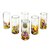 Highball glasses, 'Confetti' (set of 6) - Colorful Handblown Glass Highball Cocktail (Set of 6) (image 2c) thumbail