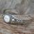 Sterling silver cuff bracelet, 'Moon Goddess' - Sterling Silver and Cow Bone Cuff Bracelet (image 2b) thumbail
