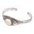 Sterling silver cuff bracelet, 'Moon Goddess' - Sterling Silver and Cow Bone Cuff Bracelet (image 2c) thumbail