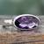 Amethyst cocktail ring, 'Purple Crown' - Three Carat Amethyst Cocktail Ring in Sterling Silver thumbail