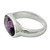 Amethyst cocktail ring, 'Purple Crown' - Three Carat Amethyst Cocktail Ring in Sterling Silver (image 2a) thumbail