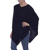 100% alpaca poncho,