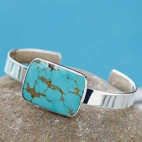 Turquoise cuff bracelet,
