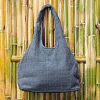 Cotton shoulder bag,