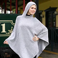 Alpaca blend poncho,