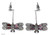 Garnet drop earrings, 'Dragonfly' - Garnet drop earrings (image 2a) thumbail