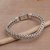 Sterling silver chain bracelet, 'Shining Naga' - Sterling Silver Naga Chain Bracelet from Bali thumbail