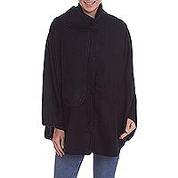 Alpaca blend cape,