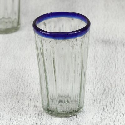 Tumblers, Cobalt Groove (set of 6)