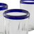 Tumblers, 'Cobalt Groove' (set of 6) - Handmade Glass Recycled Juice Drinkware (Set of 6) (image 2c) thumbail
